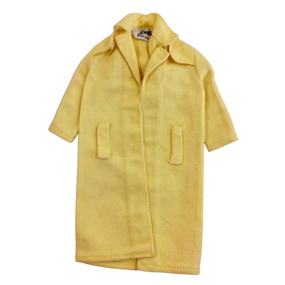1960's Vintage Barbie #949 Stormy Weather Yellow Rain Coat Fashion Doll Outfit